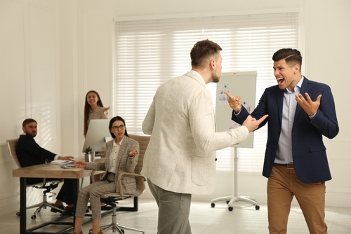 Overly emotional men causing workplace conflict